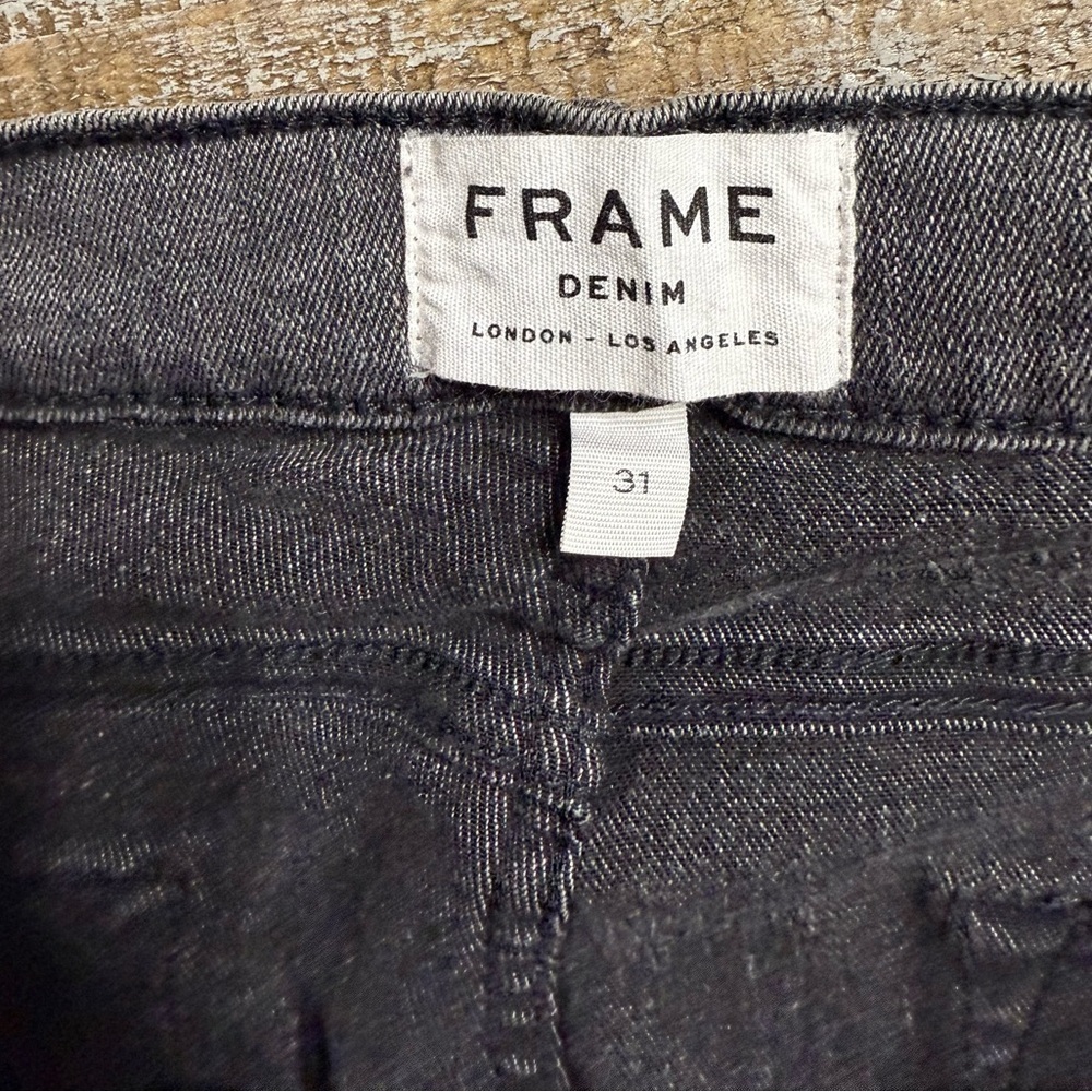 Frame Denim Le Skinny frayed Jeans Size 31 - Picture 4 of 14
